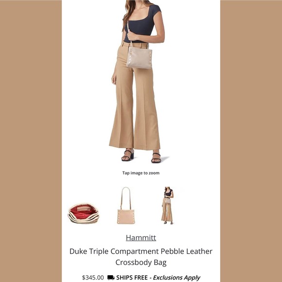 NFS HAMMITT SET✨ NWT Anderson Tote & Matching Duke Crossbody in tan. RARE BUNDLE - Picture 3 of 16